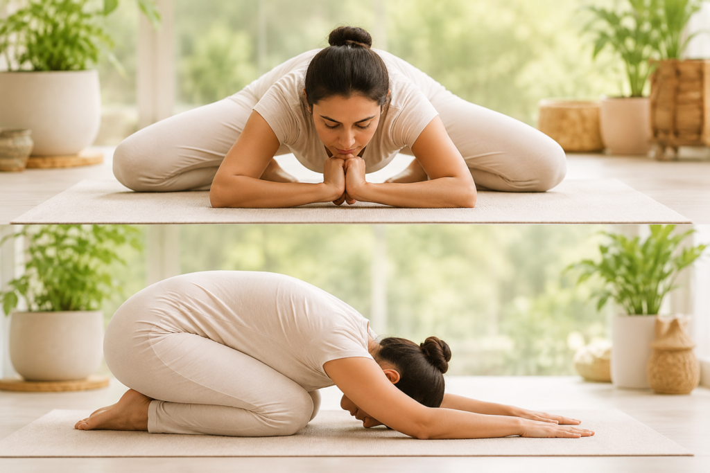 mandukasana & shashakasana